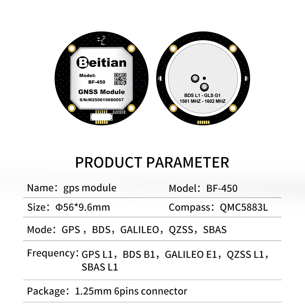 Beitian Beidou GPS + antenna module GNSS flying machine flight control drone FPV model aircraft fixed wing Beitian Beidou GPS + antenna module GNSS flying machine flight control drone FPV model aircraft fixed wing
